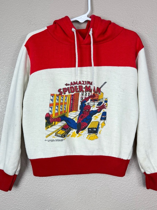 Vintage Other - 80’s Vintage Spiderman Hoodie Single stitch sweatshirt graphic character retro E